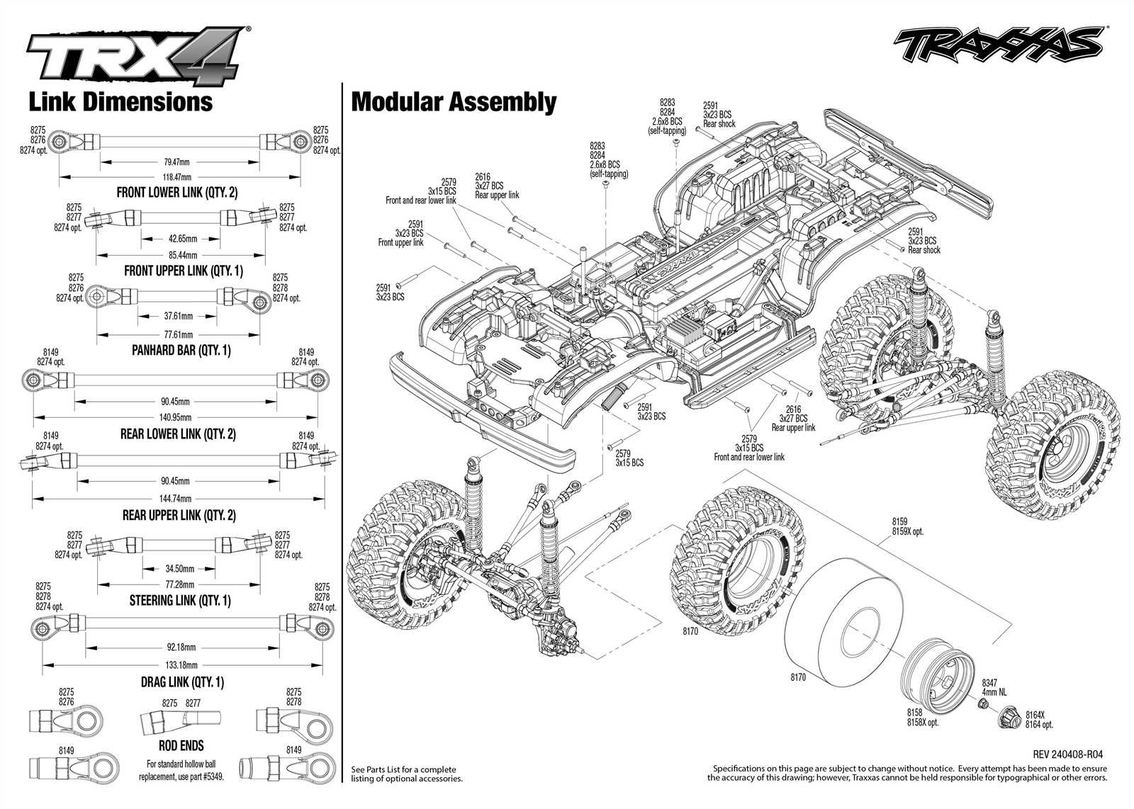 traxxas raptor parts diagram