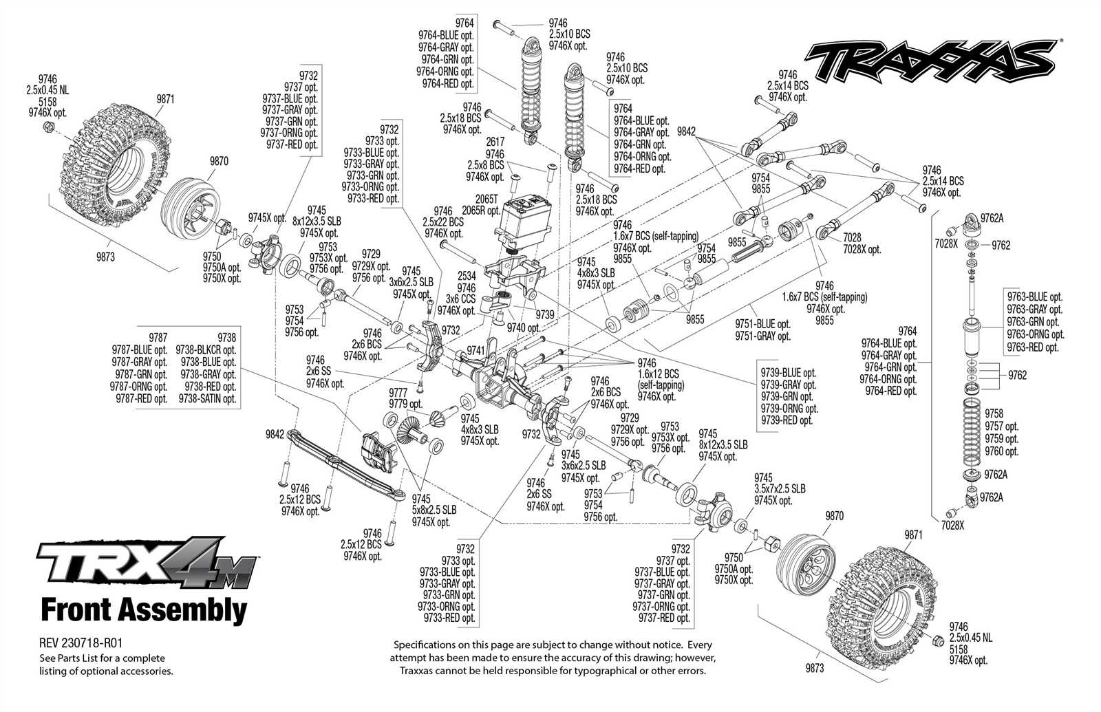 traxxas slash 4x4 parts diagram