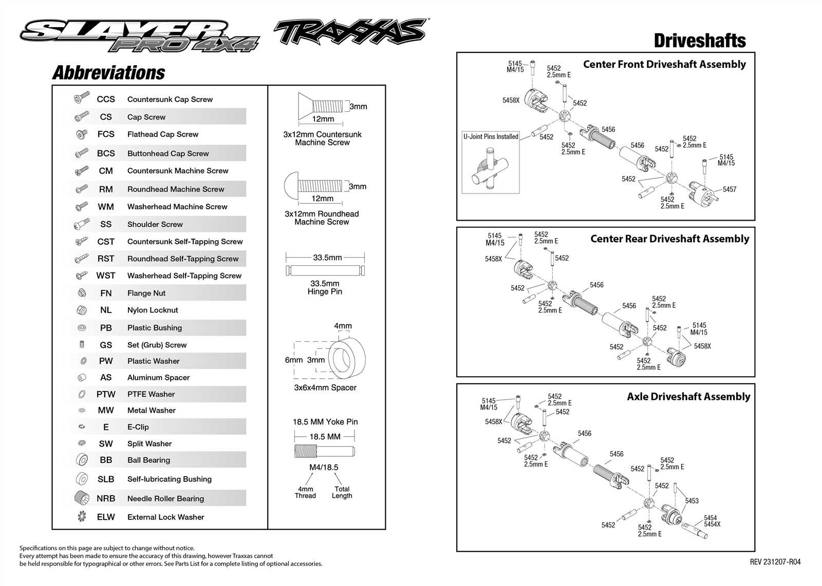 traxxas slayer pro 4x4 parts diagram