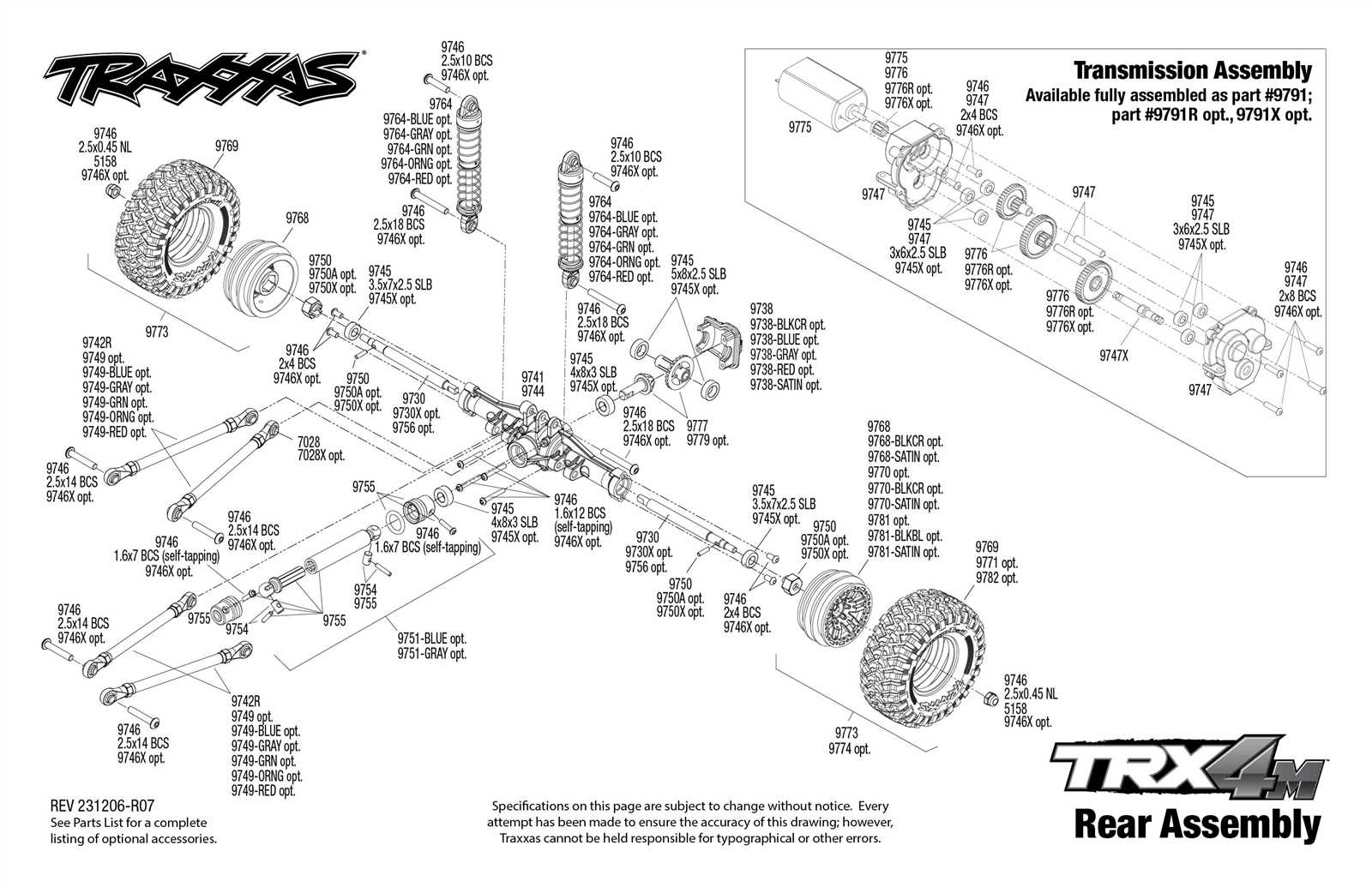 traxxas trx4 parts diagram