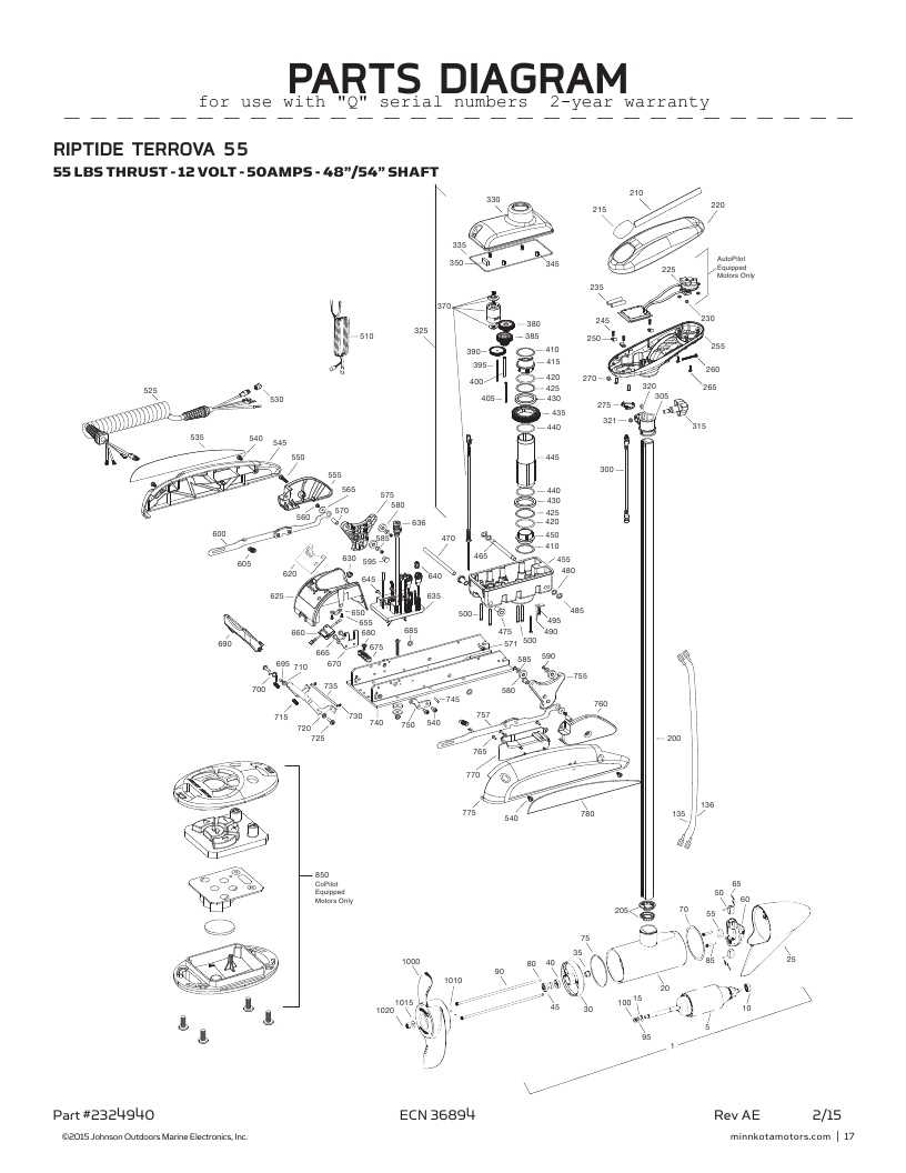 trolling motor parts diagram