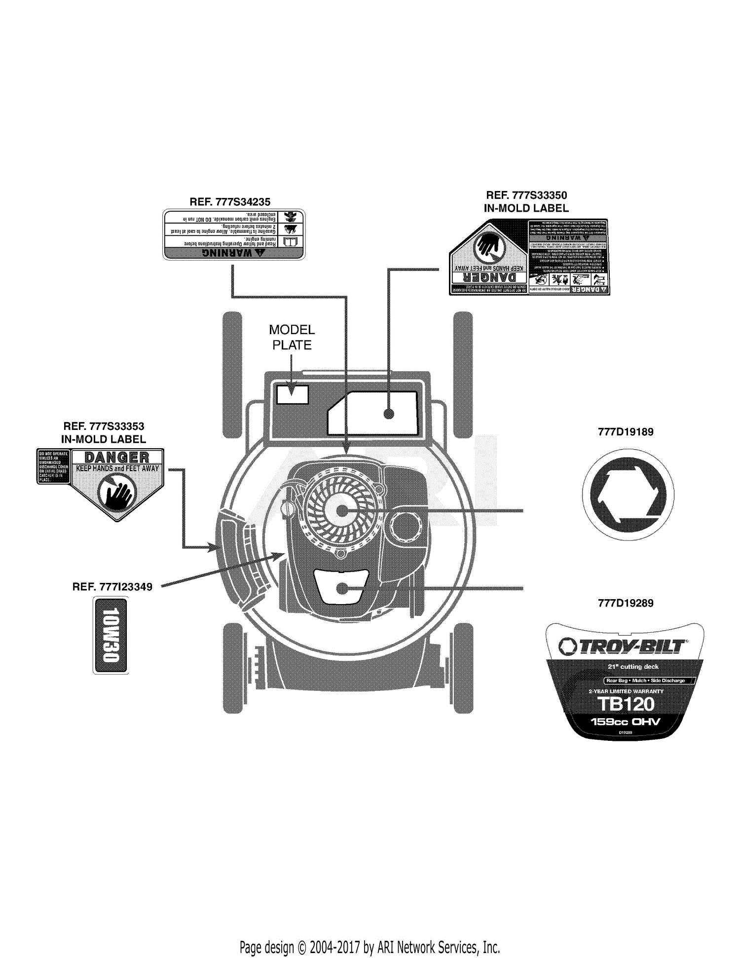 troy bilt 11a a2rq563 parts diagram