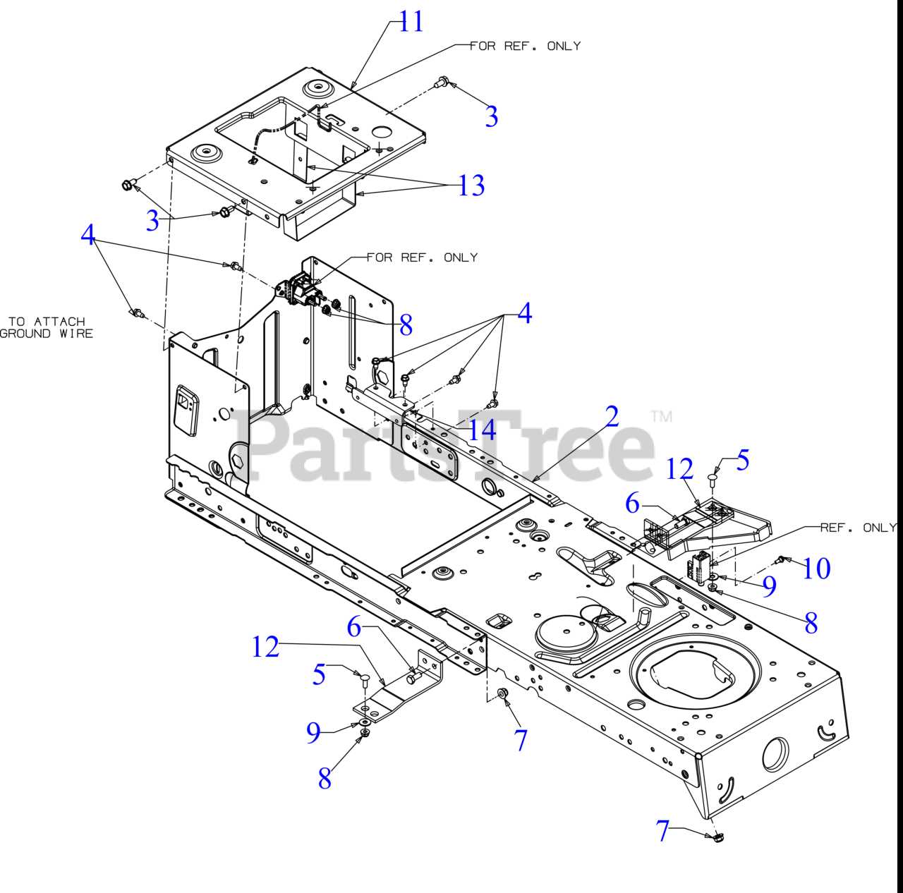 troy bilt bronco riding mower parts diagram