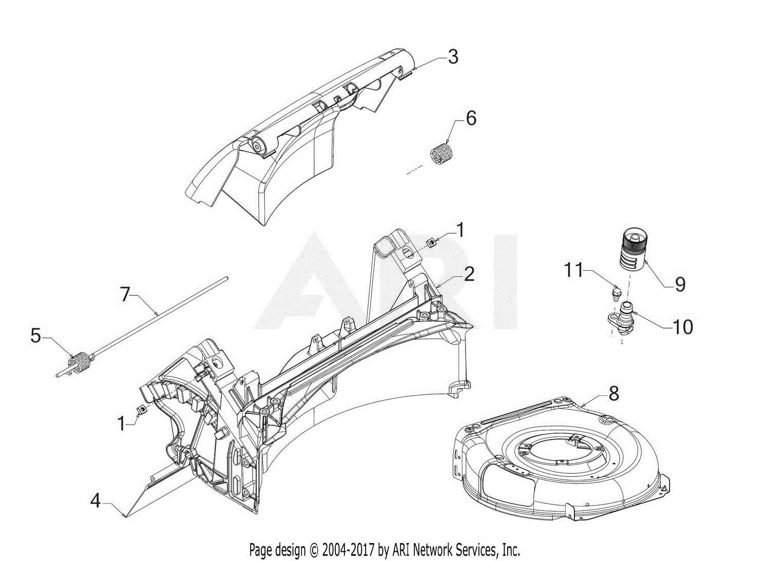 troy bilt mower parts diagrams