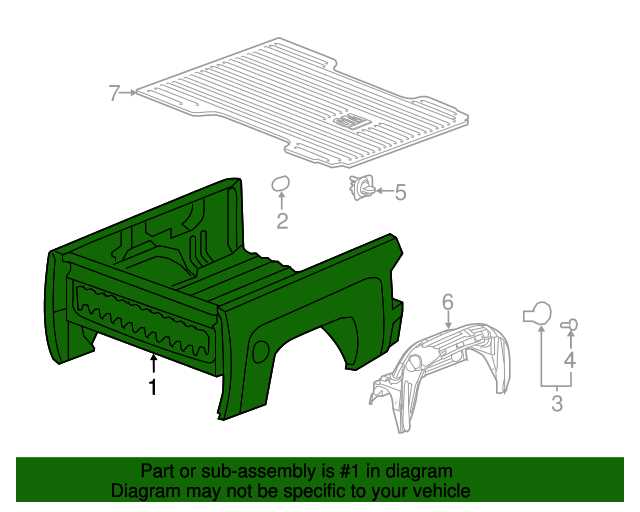 truck bed parts diagram