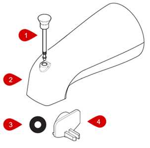 tub spout parts diagram