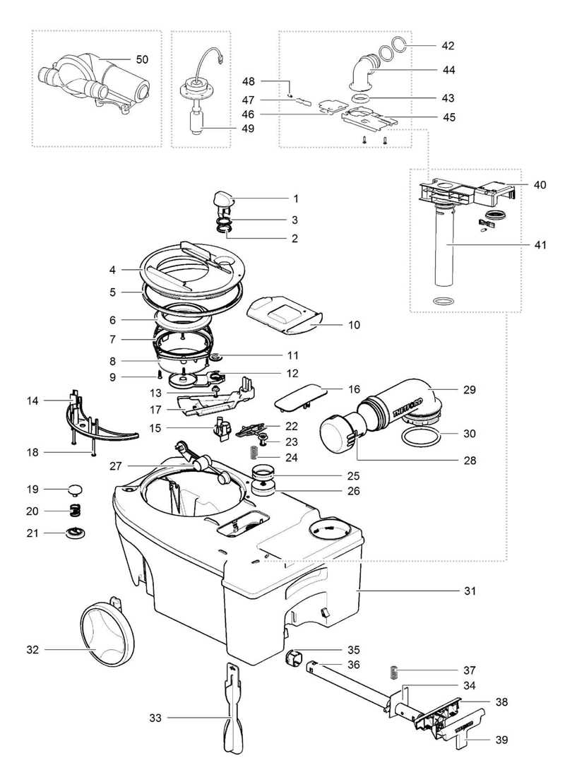 urinal parts diagram