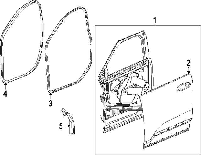 vehicle door parts diagram