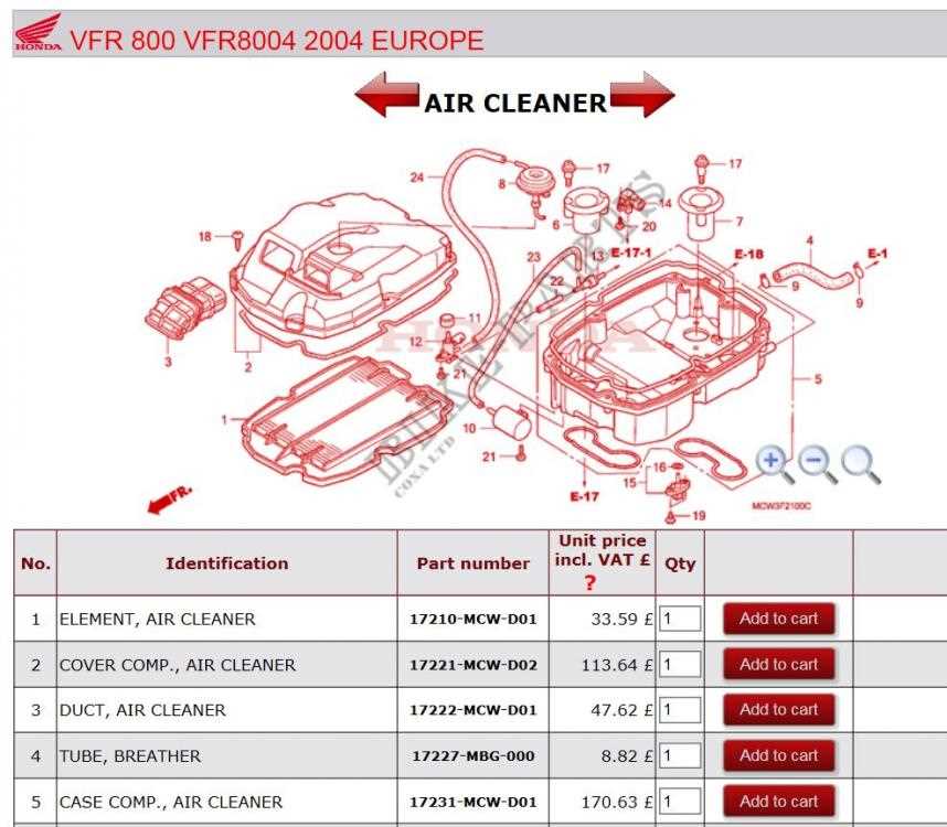 vfr800 parts diagram