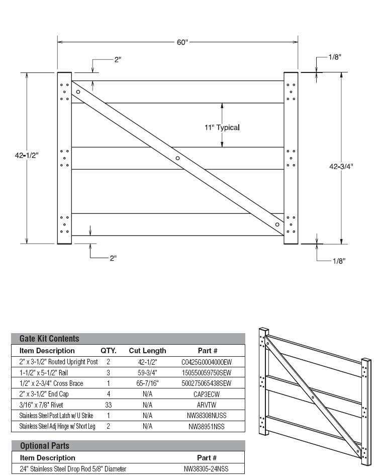 vinyl fence parts diagram