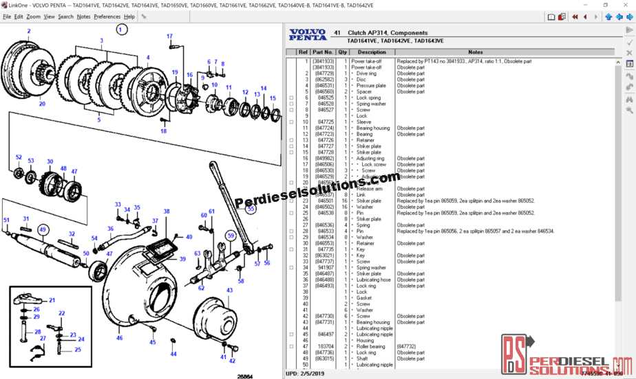 volvo penta dp sm parts diagram