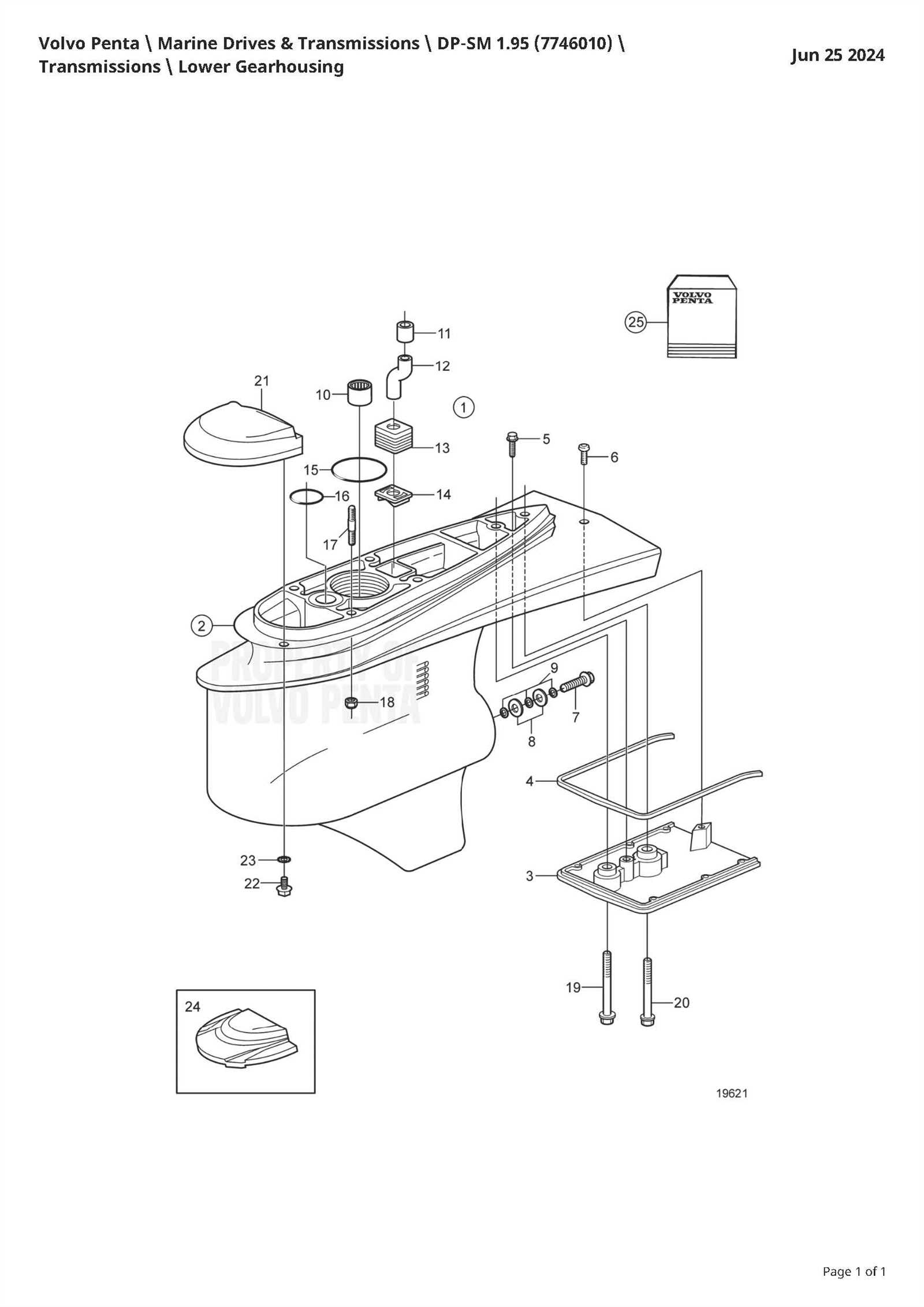 volvo penta dps outdrive parts diagram