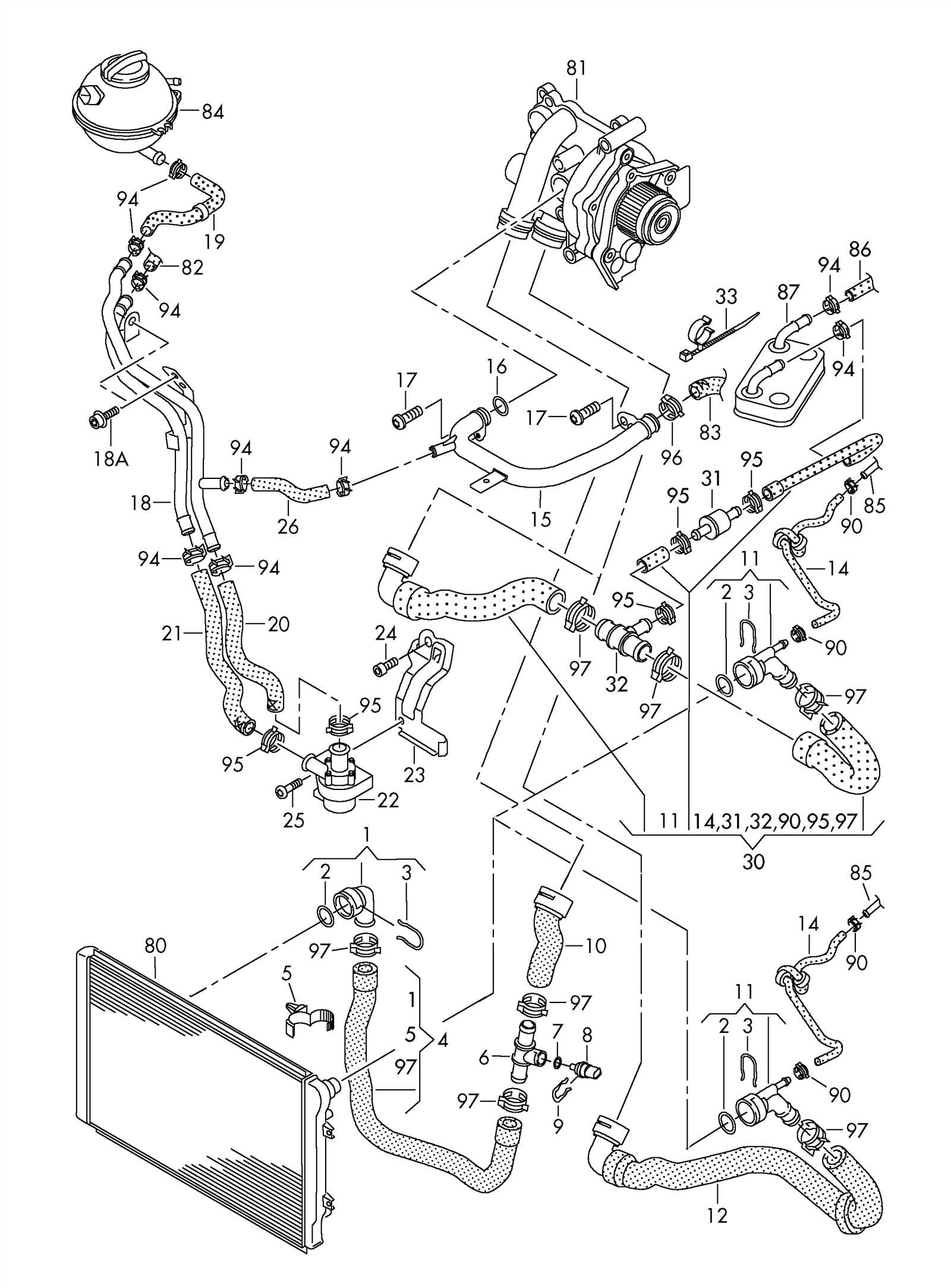 vw tiguan parts diagram