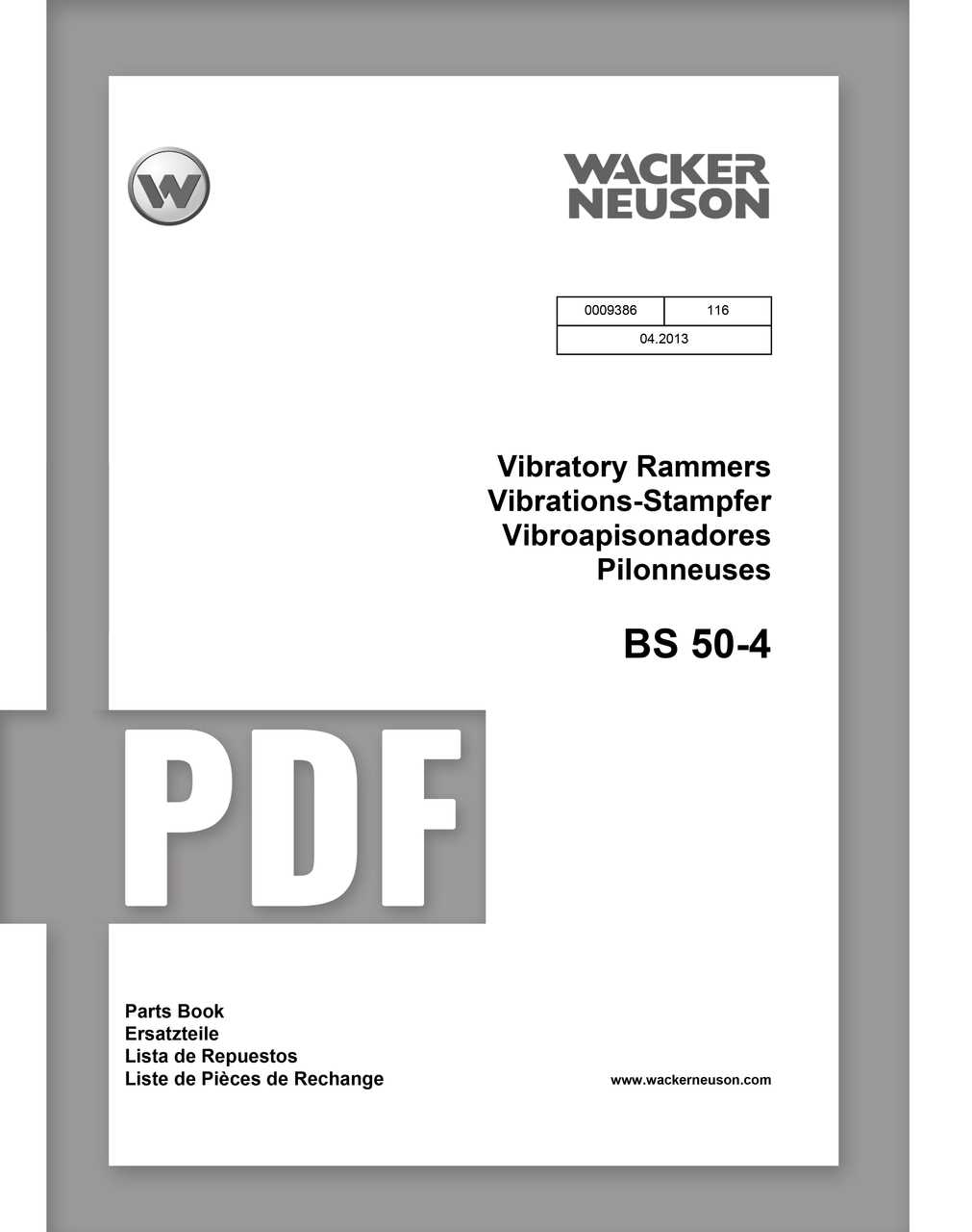 wacker bs50 4 parts diagram