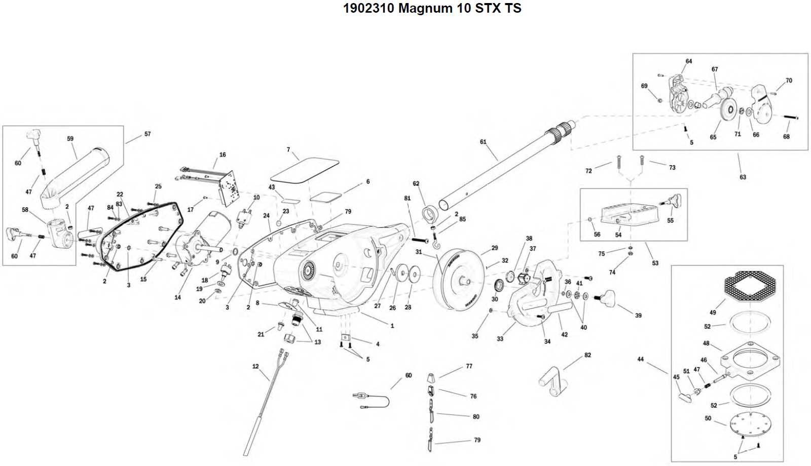 walker downrigger parts diagram