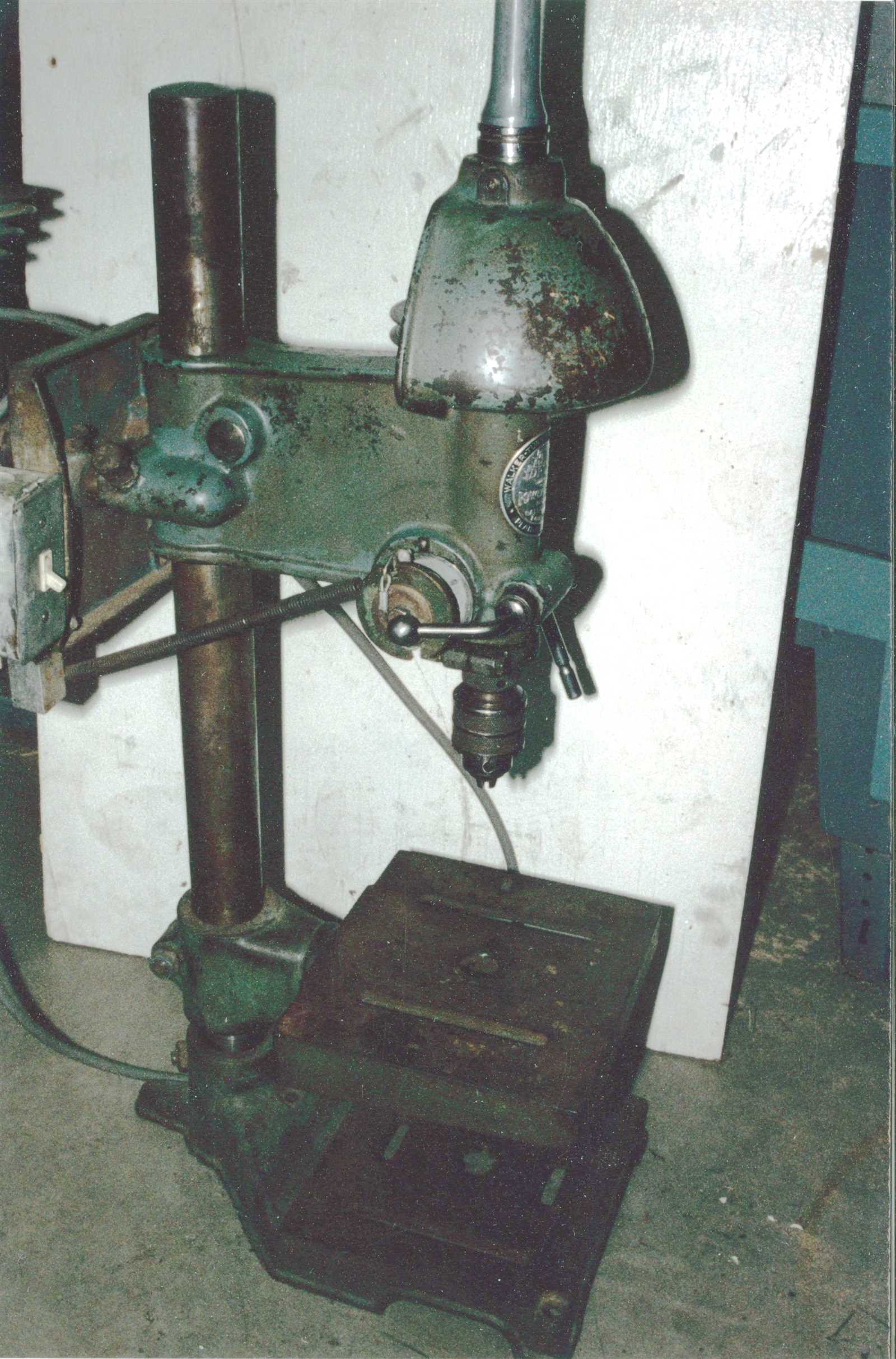 walker turner drill press parts diagram