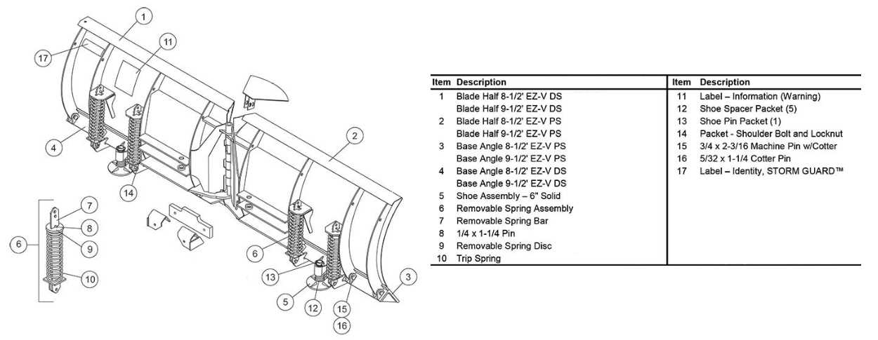 warn snow plow parts diagram