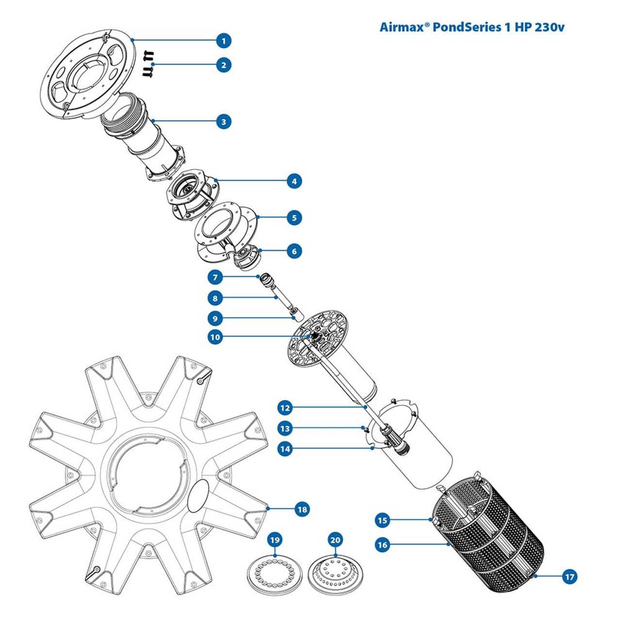 water fountain parts diagram