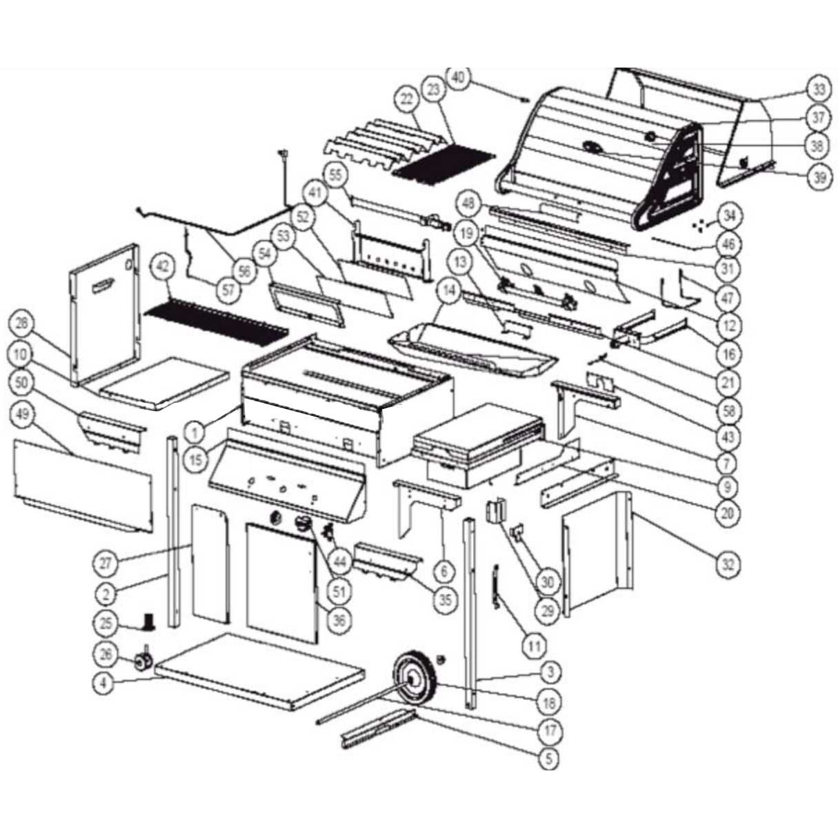 weber genesis ii e 310 parts diagram