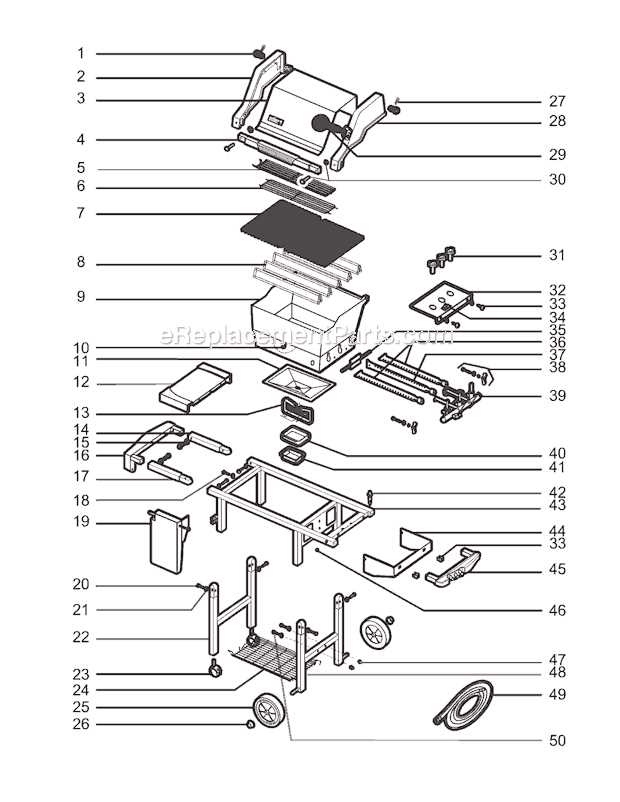 weber genesis silver b parts diagram