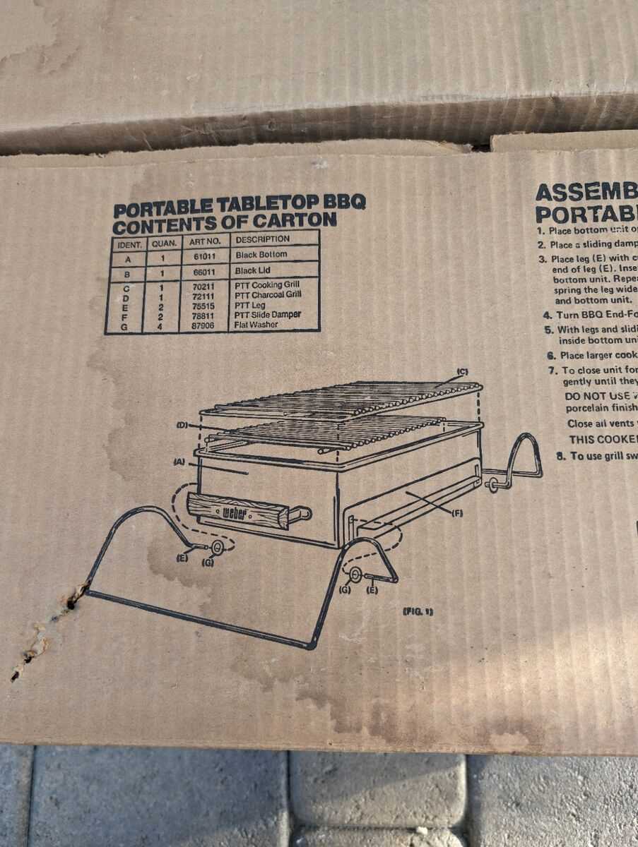 weber traveler parts diagram