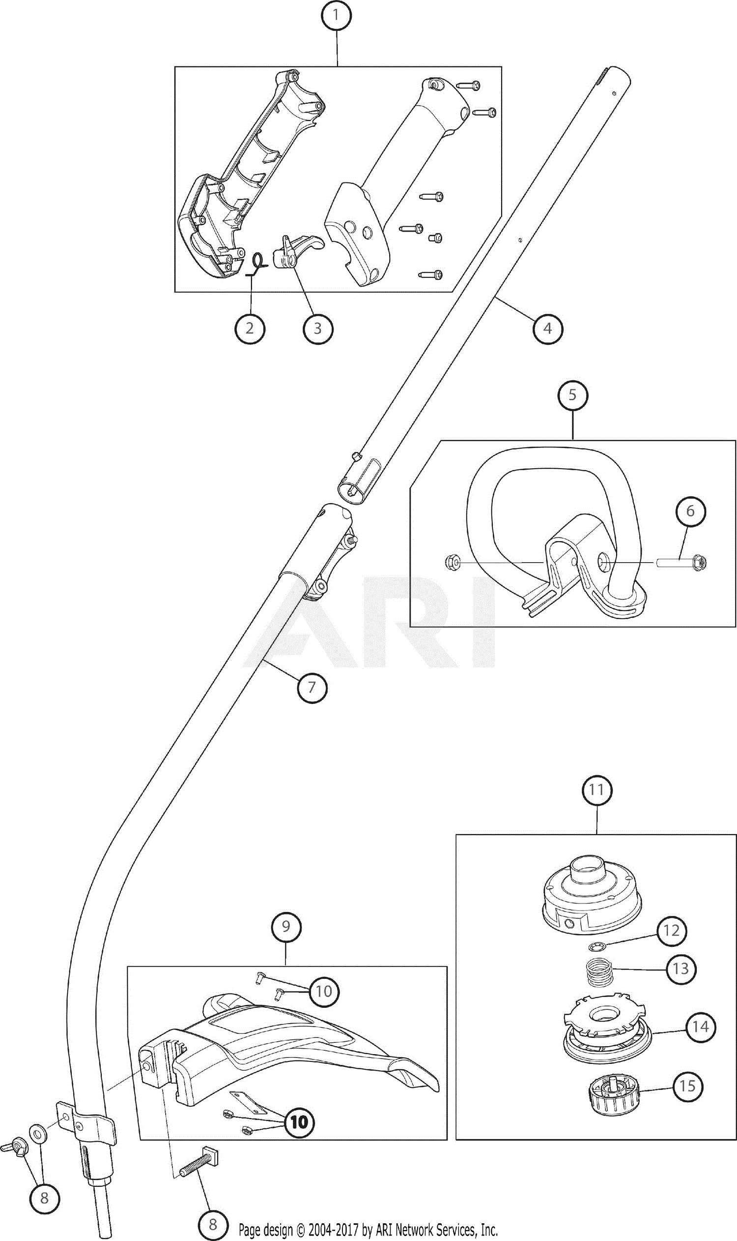 weedeater parts diagram