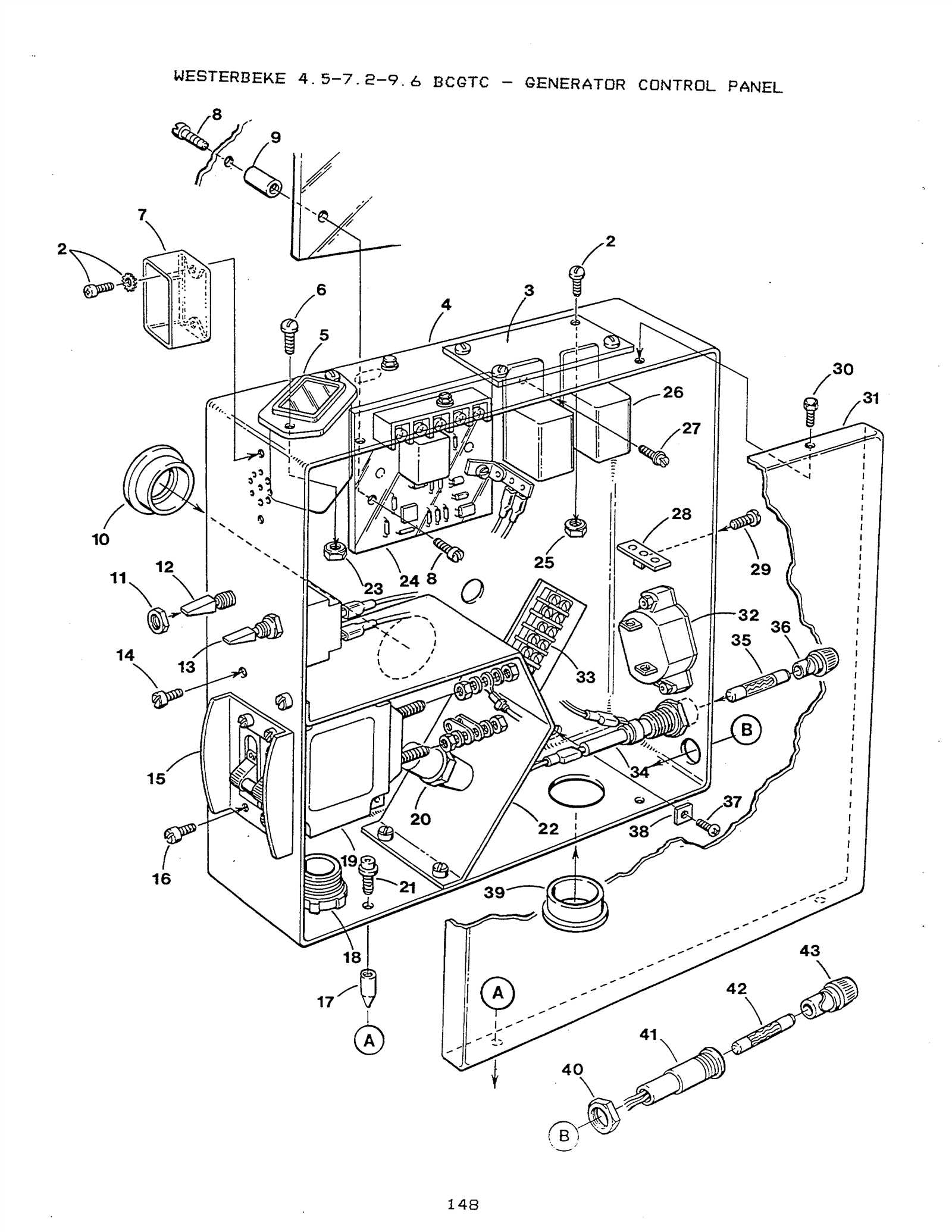 westerbeke generator parts diagram