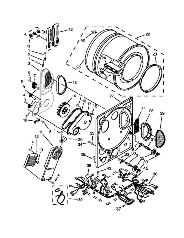 whirlpool electric dryer parts diagram