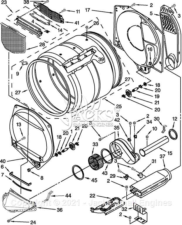 whirlpool gas dryer parts diagram