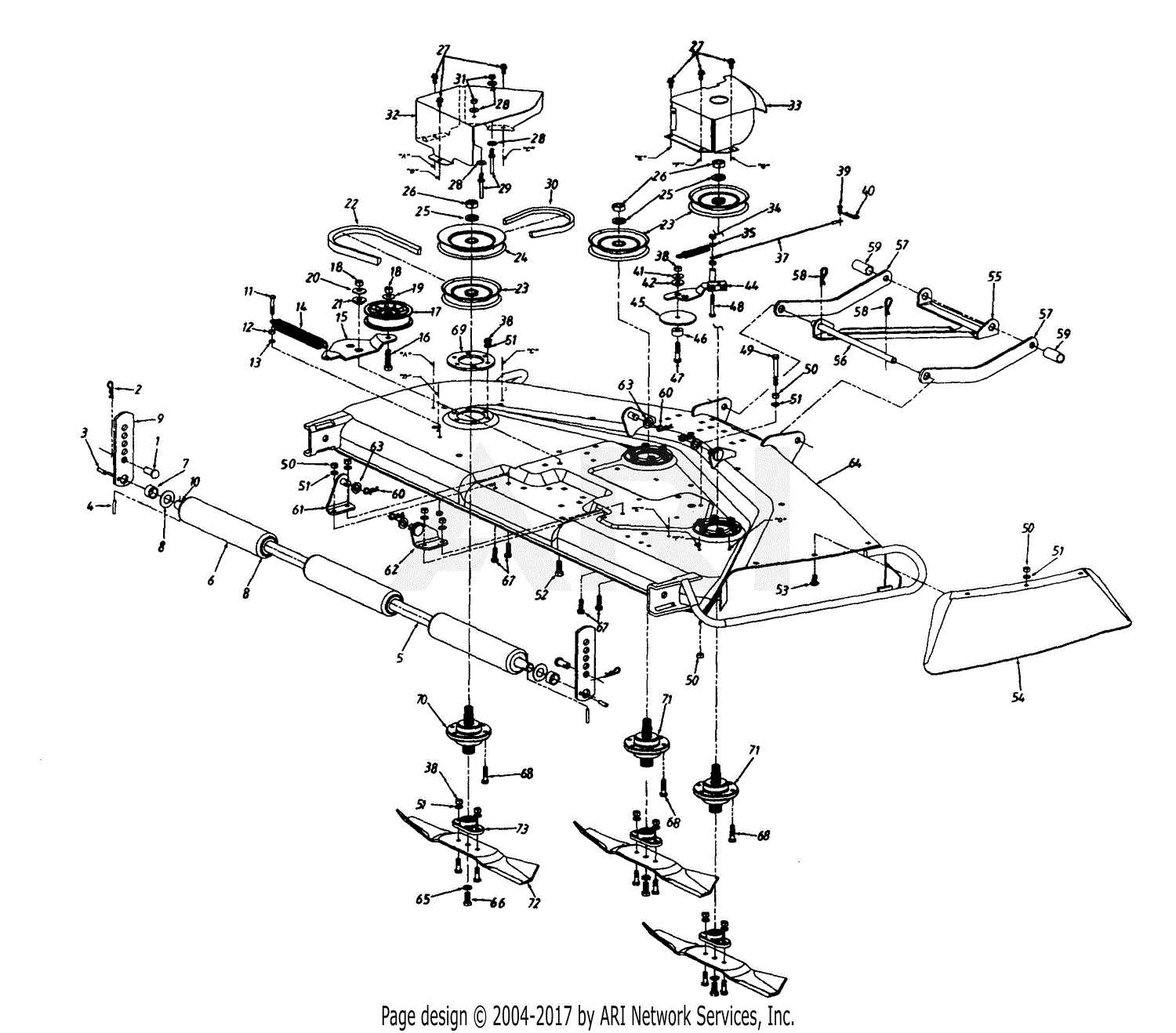 white tractor parts diagram