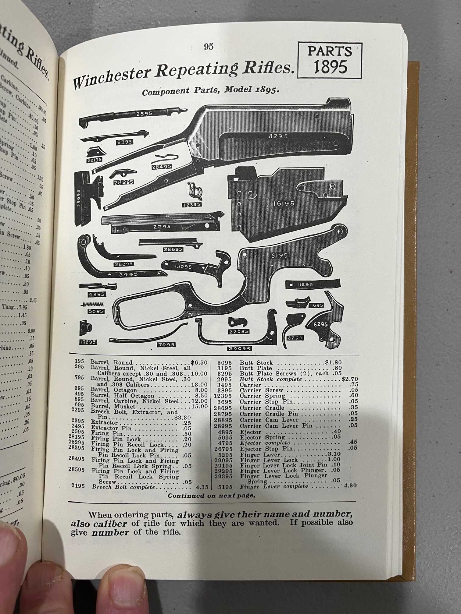 winchester 1897 parts diagram