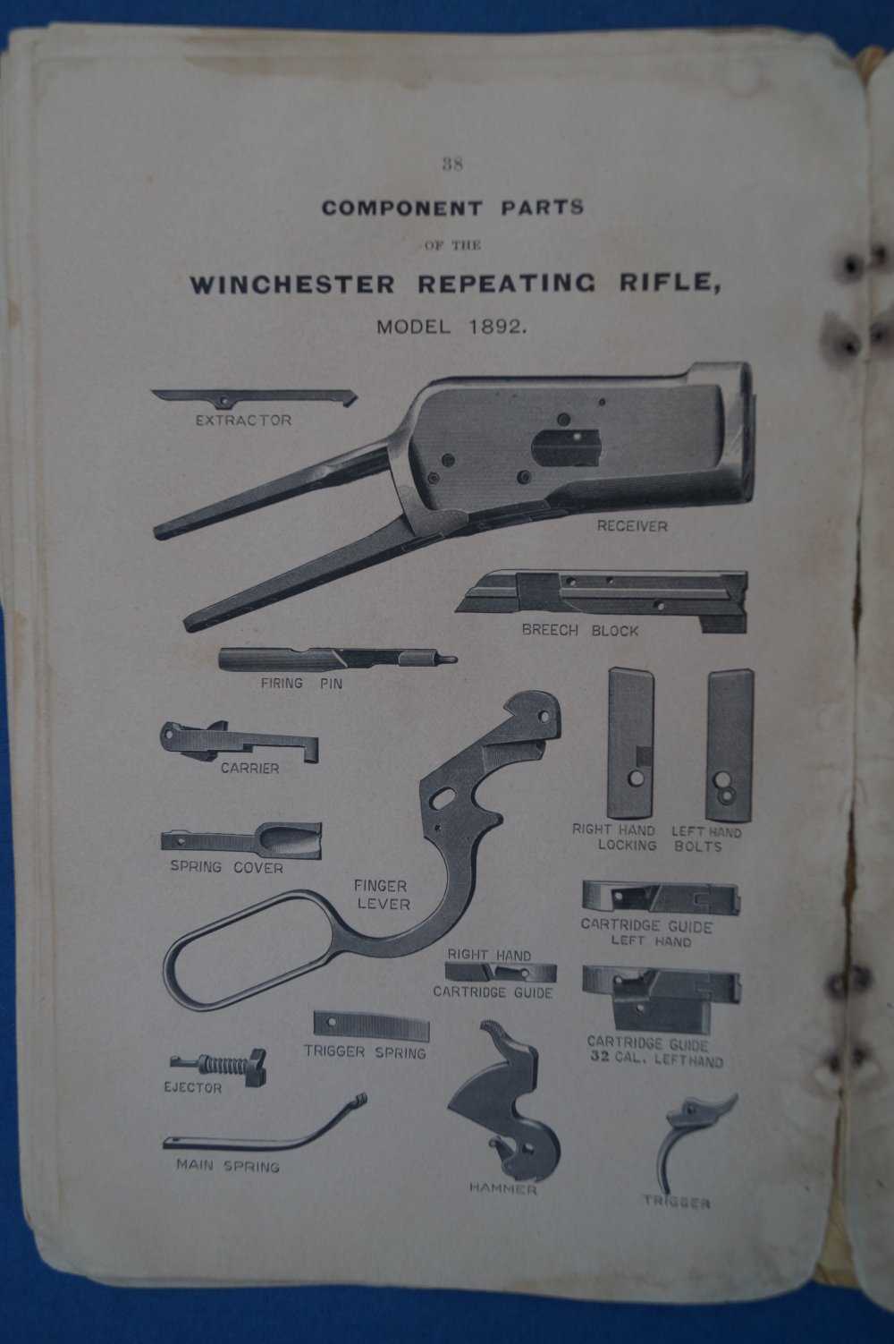 winchester model 1873 parts diagram