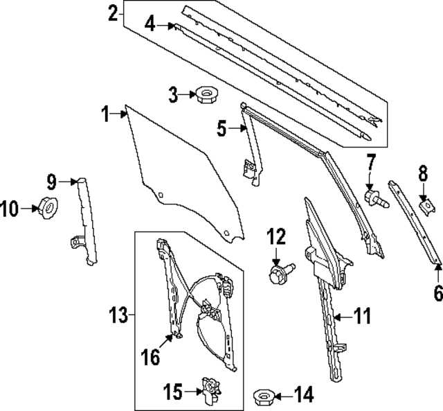 window regulator parts diagram