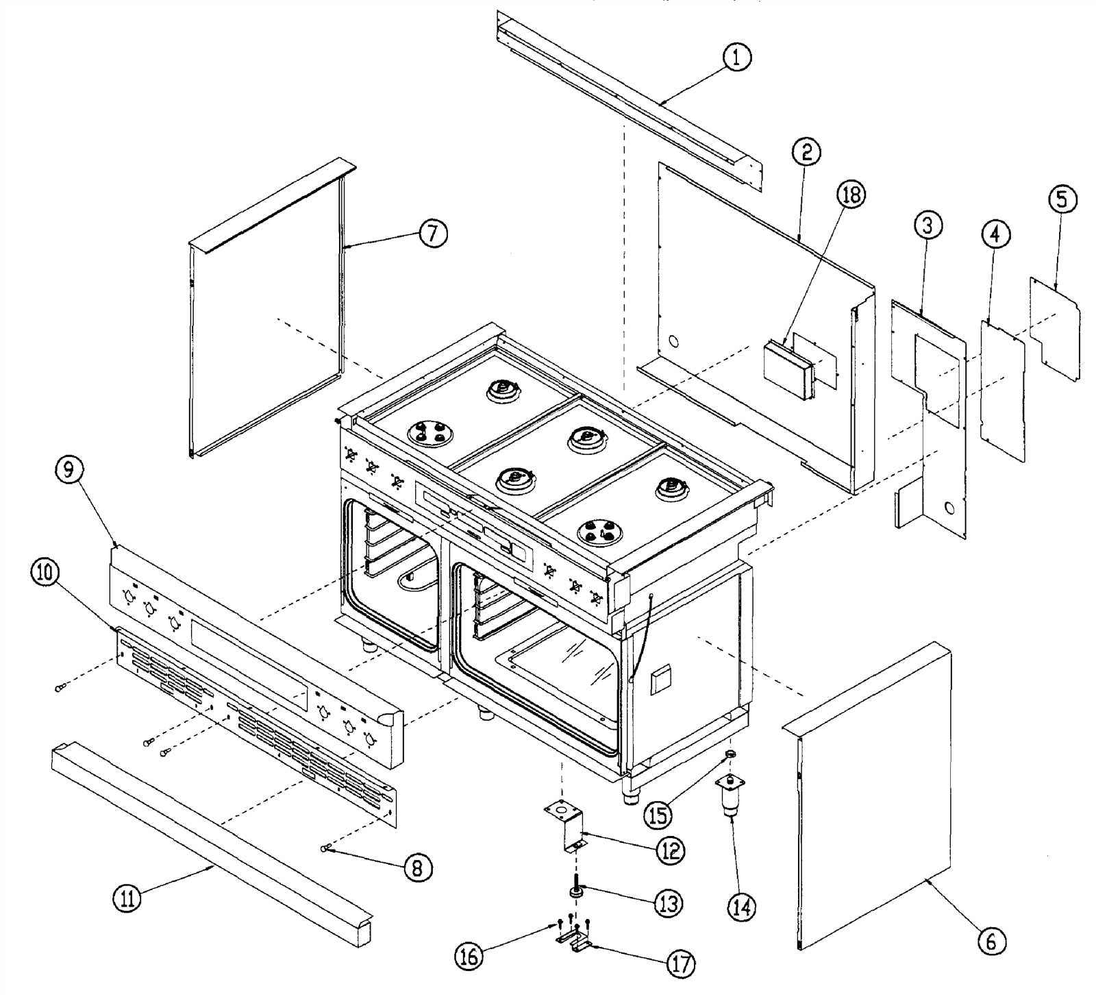 wolf gas range parts diagram