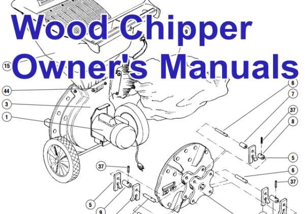 wood chipper parts diagram