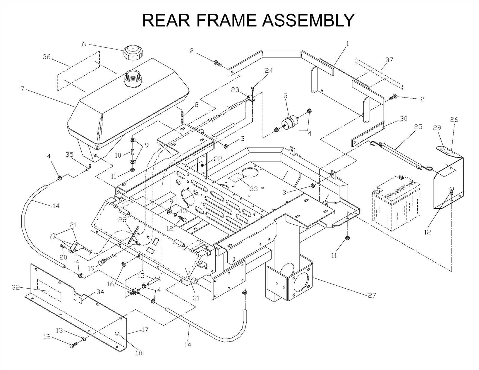 woods l59 belly mower parts diagram