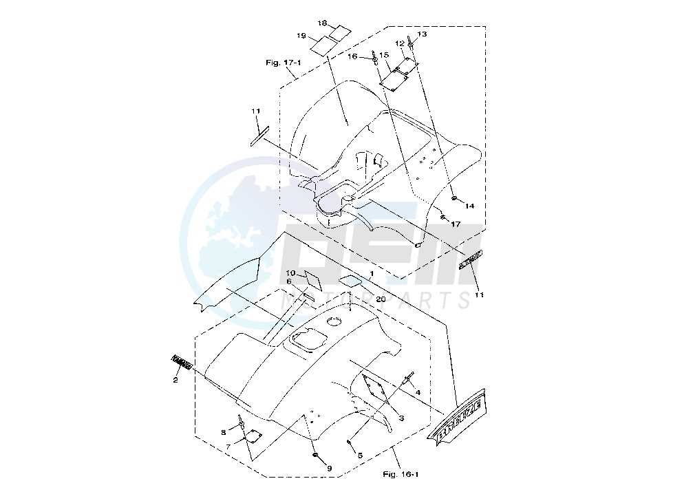 yamaha atv parts diagram