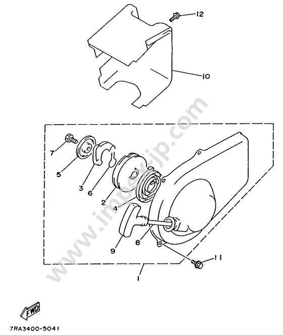 yamaha generator parts diagram