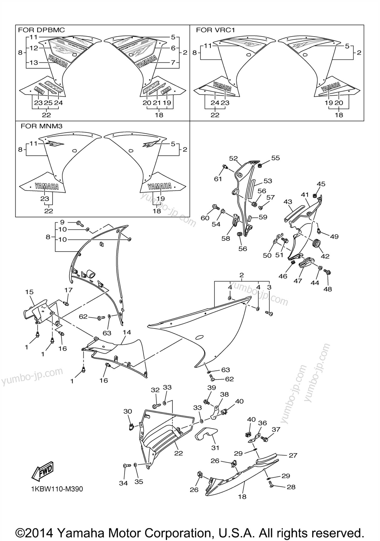 yamaha r1 parts diagram