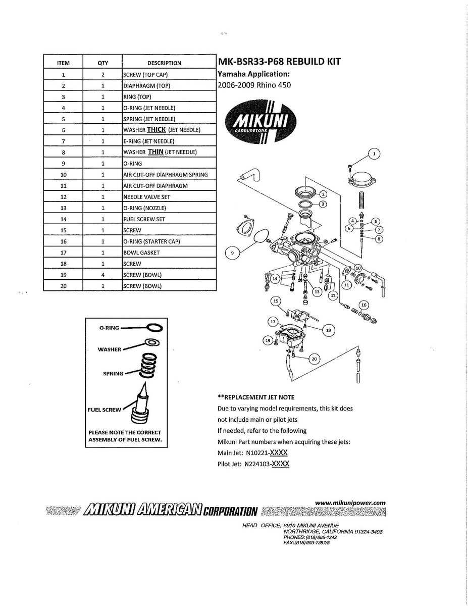 yamaha rhino 450 parts diagram