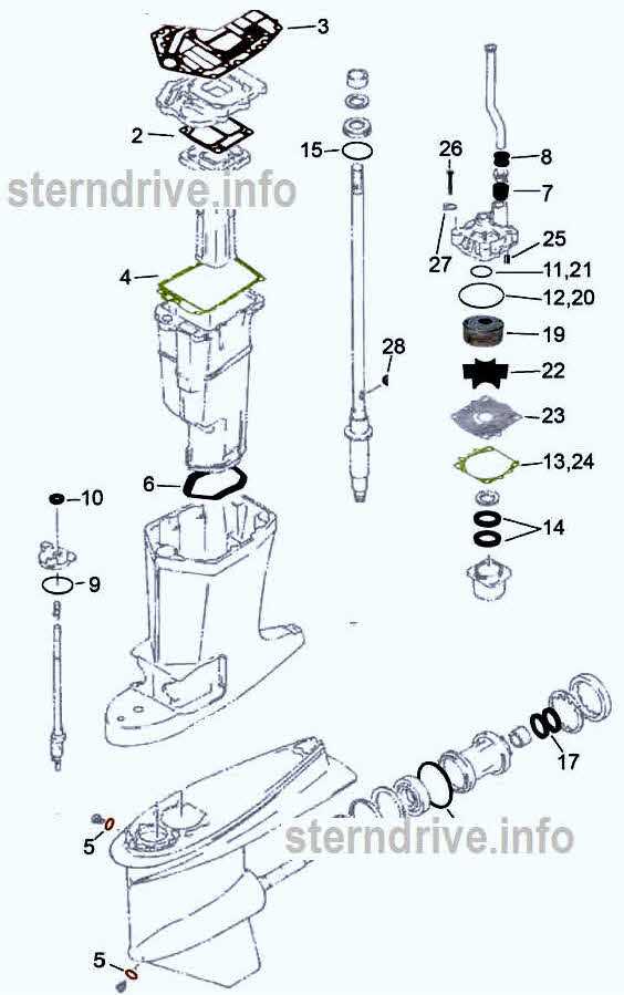 yamaha sterndrive parts diagram