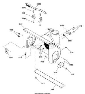 yard king snowblower parts diagram