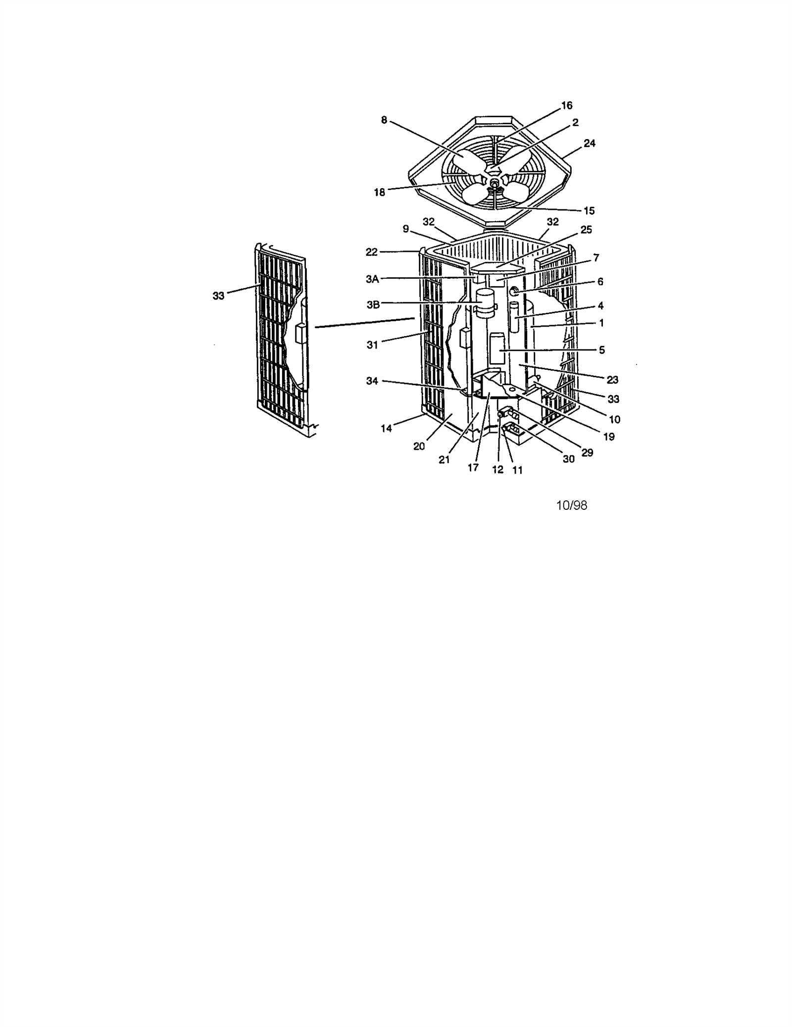 york air conditioner parts diagram