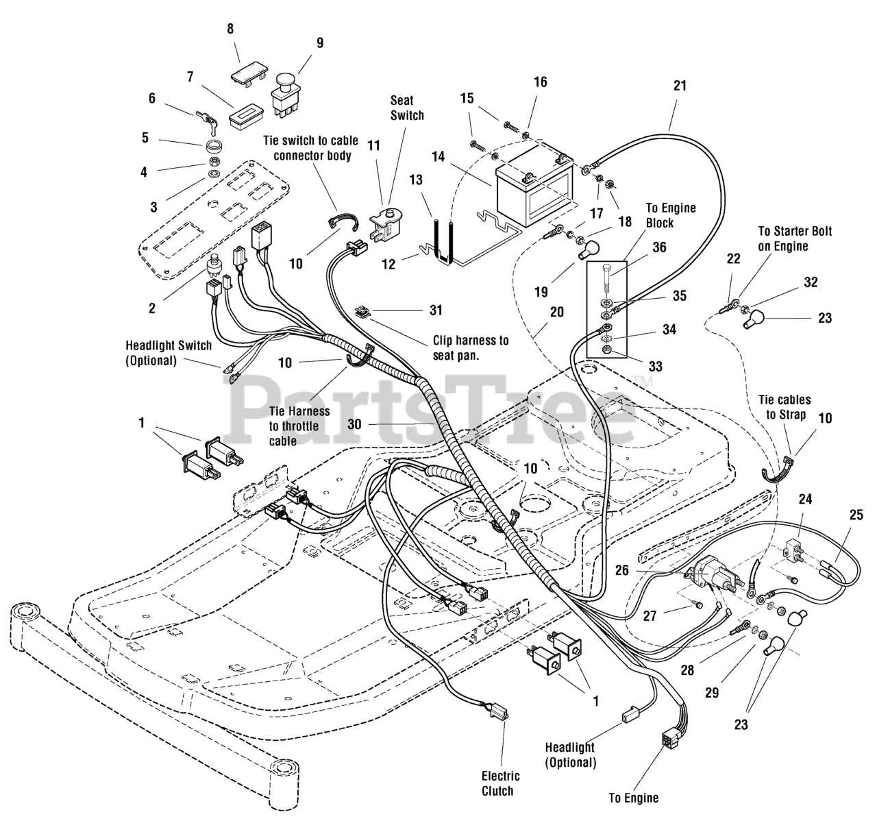 zt7000 parts diagram