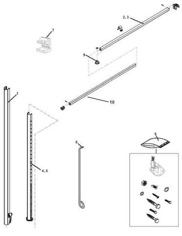 a&e 8500 dometic 8500 awning parts diagram