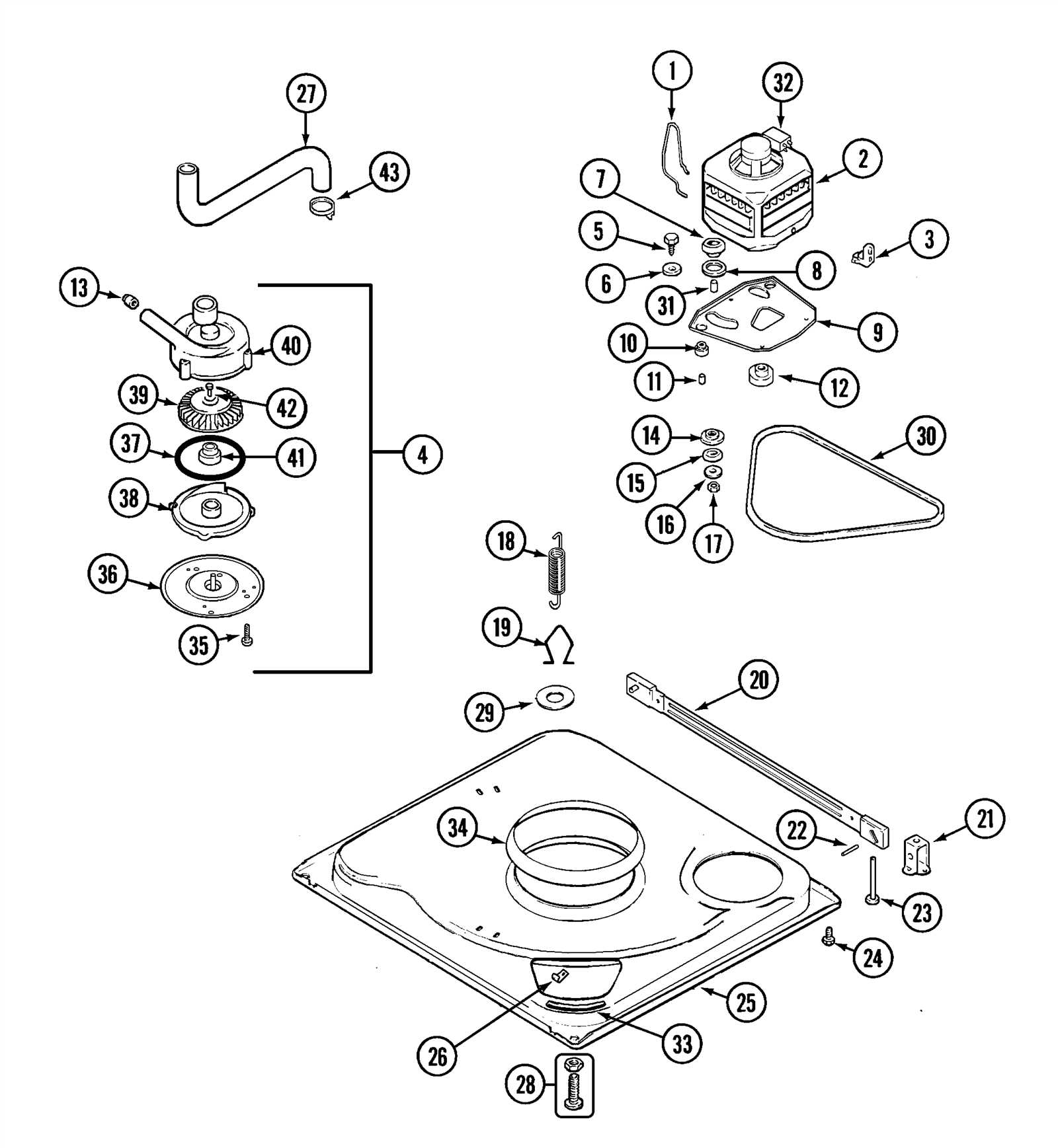 roper washing machine parts diagram