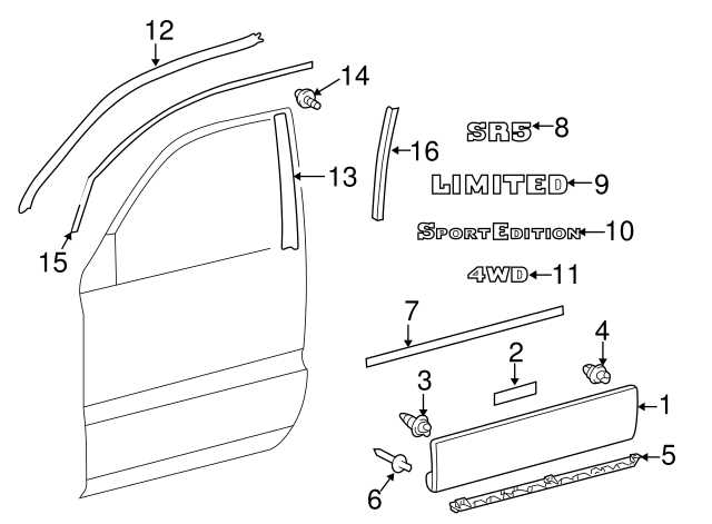 2007 toyota 4runner parts diagram