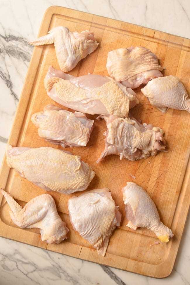 chicken meat parts diagram