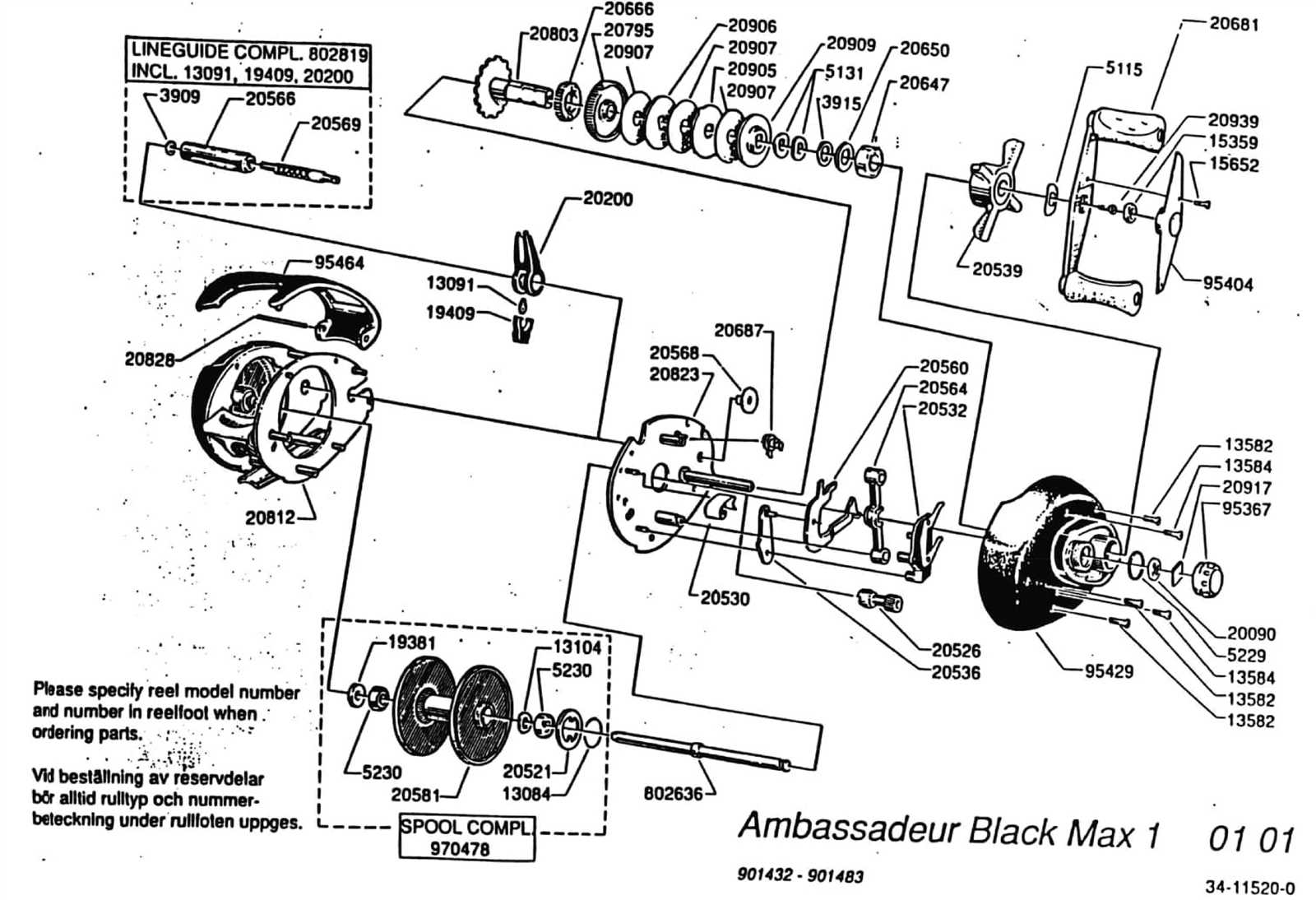 abu garcia reel parts diagram