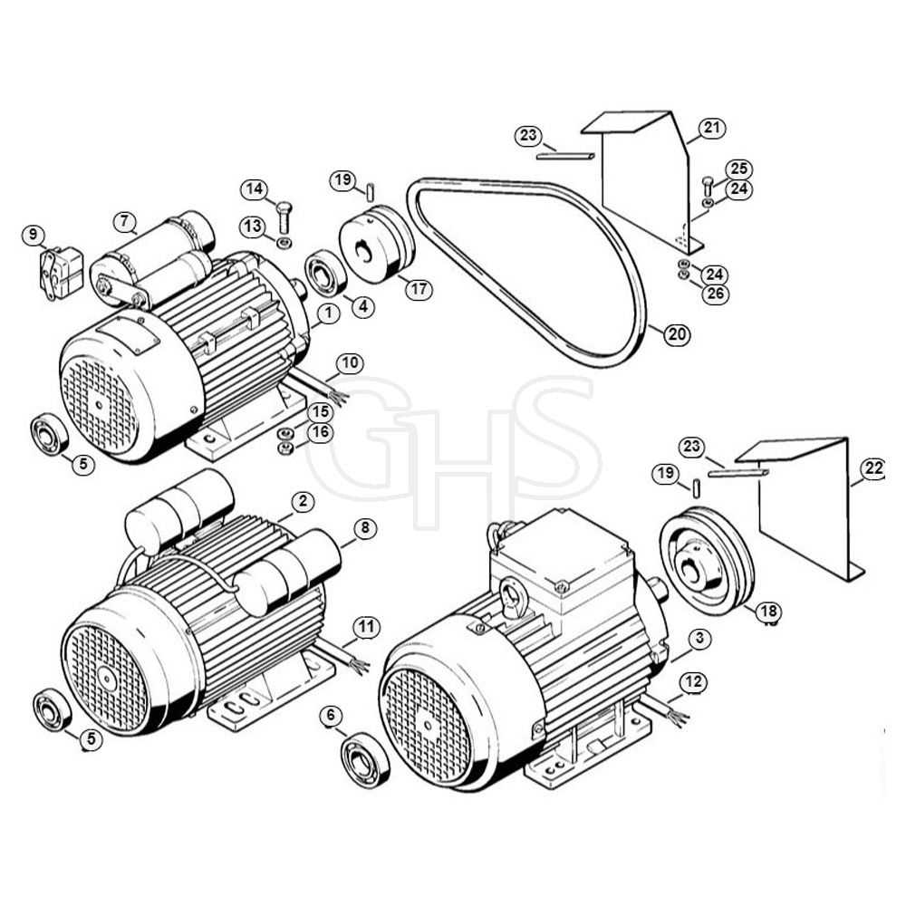 ac motor parts diagram